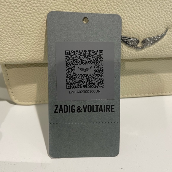 NWT Zadig & Voltaire Lolita Crossbody Bag in Cream Color - Picture 10 of 12